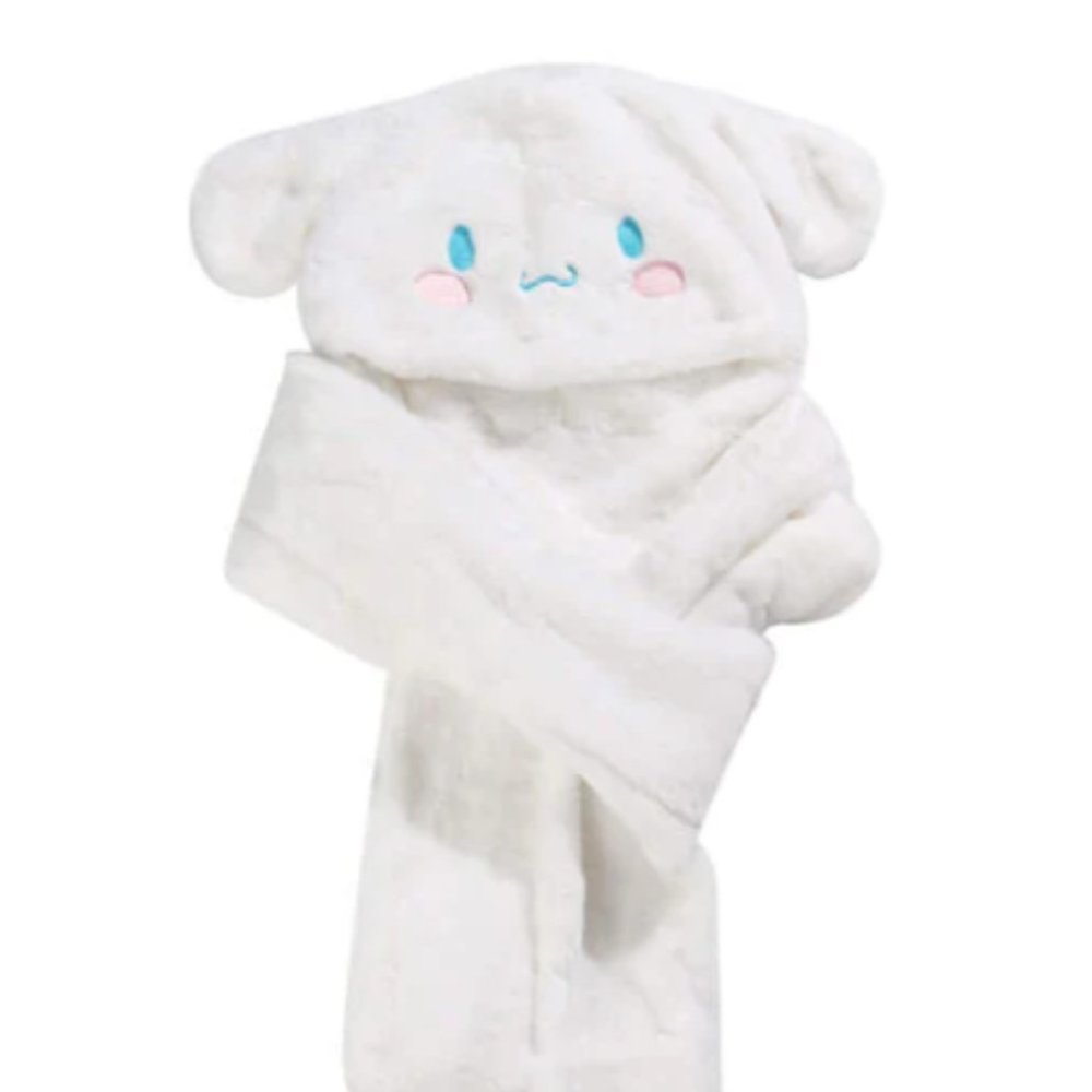 Cinnamoroll 3 in 1 Fluffy Hat Scarf Mitten